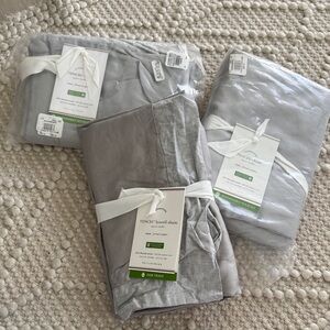 Pottery Barn TENCEL Lyocell Euro Sham in Silver Gray